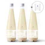 술마켓 프리미엄 지평탁주 12도 750mlx3 누룩 블렌딩 발효_온더락잔