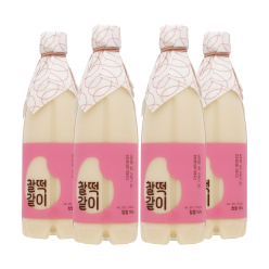 무료배송 우리도가 찰떡같이 9도 750mlx4 찹쌀막걸리