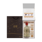 금산인삼주 금설세트 2호 15.9도 375ml 금잔x2 금가루데코LED램프, 텀블러 증정