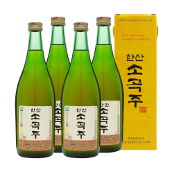 한산소곡주 18도 700ml x4병 우희열 명인 소곡주