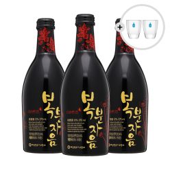 배상면주가 복분자음 12도 375mlx3 샷잔 2P 고창복분자주