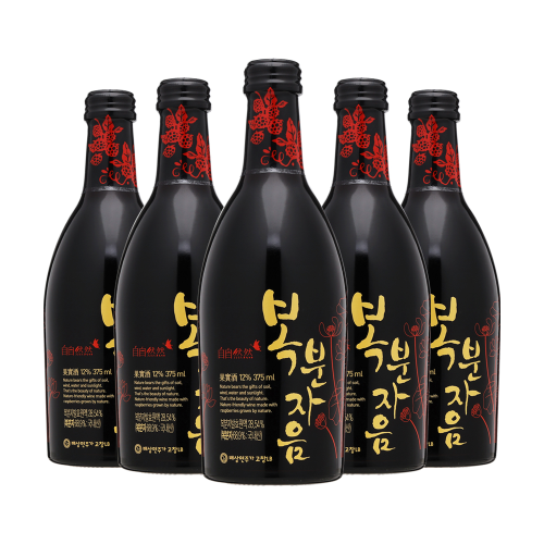 배상면주가 복분자음 12도 375mlx5 고창복분자주
