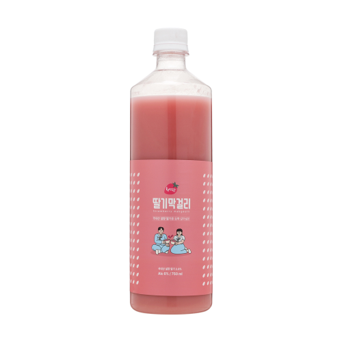 청산녹수 딸기막걸리 6도 750ml