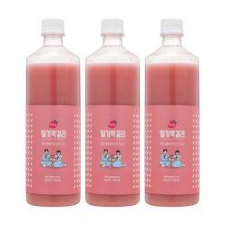 청산녹수 딸기막걸리 6도 750mlx3
