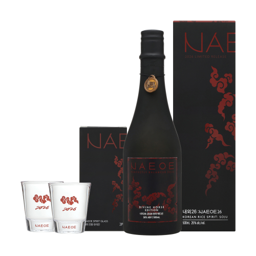 내외디스틸러리 26천마에디션 내외26 26도 500ml 전용잔2 삼양주발효 위스키 단식동증류기