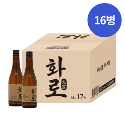 화로 17도 375mlx16 2년숙성 순수소주 박스상품 대용량