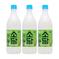 백주도가 소담 생막걸리 6도 750mlx3 우유처럼하얀막걸리