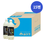 우리술 가평잣막걸리맛 제로 0.00% 750mlx15 무알콜릭 가평잣막걸리맛 무료배송