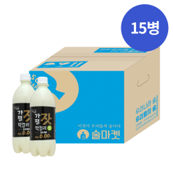 우리술 가평잣막걸리맛 제로 0.00% 750mlx15 무알콜릭 가평잣막걸리맛 무료배송