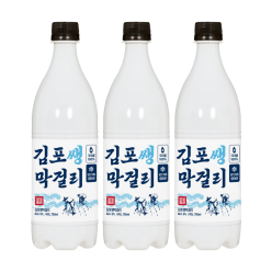 독브루어리 김포쌩막걸리 5도 750mlx3 김포쌀