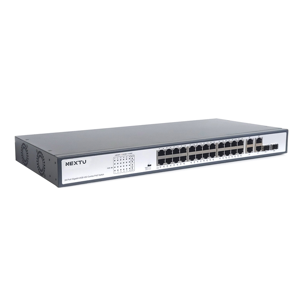 이지넷 CCTV 부자재 기가 24포트 400W POE 허브 NEXT-POE3026SFP-400