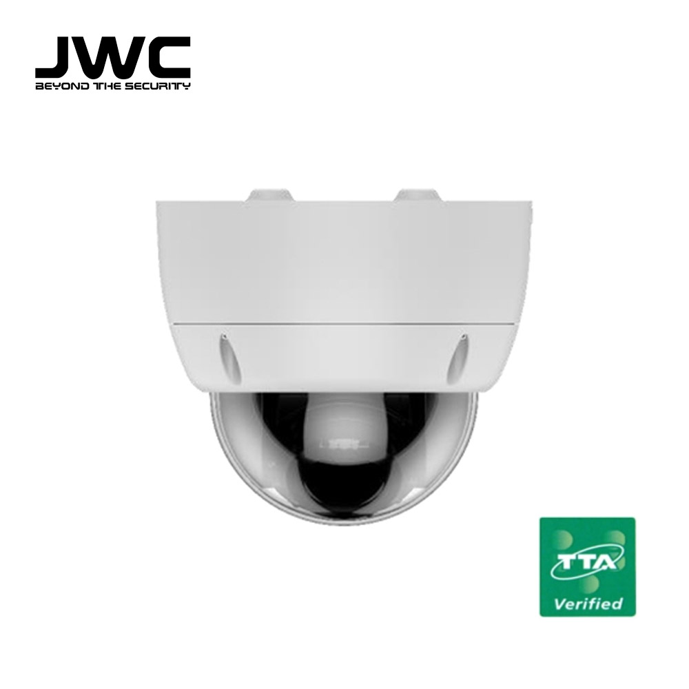 JWC IP 5MP 네트워크 고해상도 전동 가변 적외선 돔 카메라 2.7~13.5mm(x5) HNT-IP505D-TTA