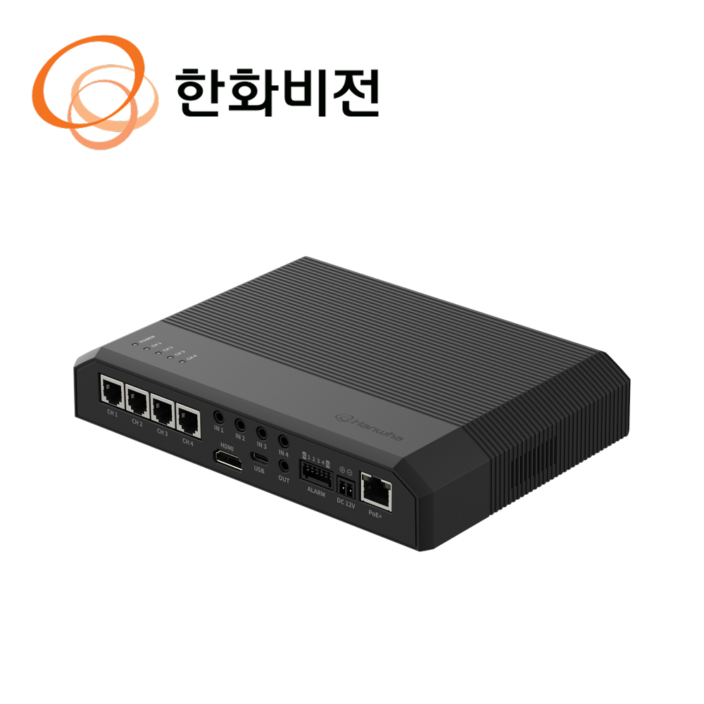 한화비전 IP 2MP 4채널 헤드분리형 AI 핀홀카메라 PNM-C20000QB (렌즈별매)