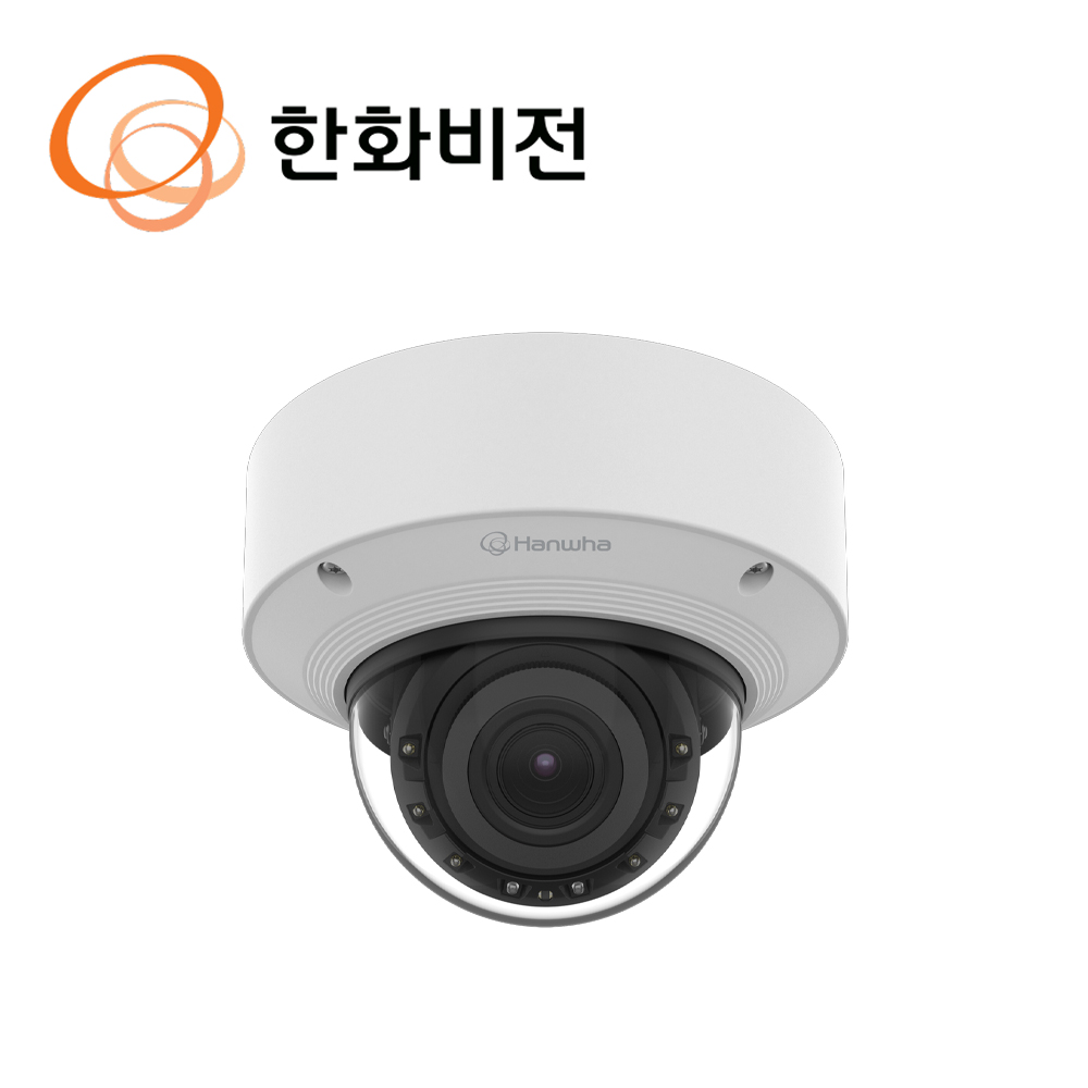 한화비전 IP 5MP AI 반달돔 가변 적외선 카메라 3.2~10.2mm QNV-C8083R
