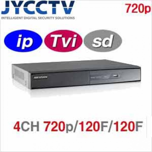 HIKVISION / SD / IP / 720P 가능 HD-TVI 4채널 녹화기 DS-7204HGHI-E1[단종]