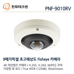 한화테크윈 9메가 IP 돔카메라 PNF-9010RV