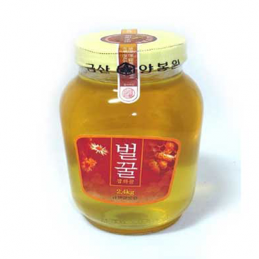 금산양봉원 잡화 벌꿀 2.4kg 한국양봉협회 품질보증