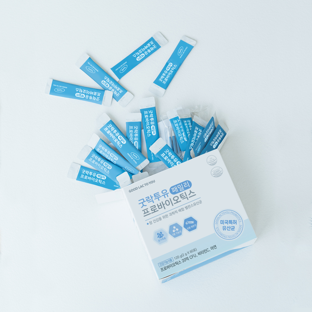 [환절기 최대 40%특가] 굿락투유 패밀리 프로바이오틱스&비타민C&아연 (6개월분)