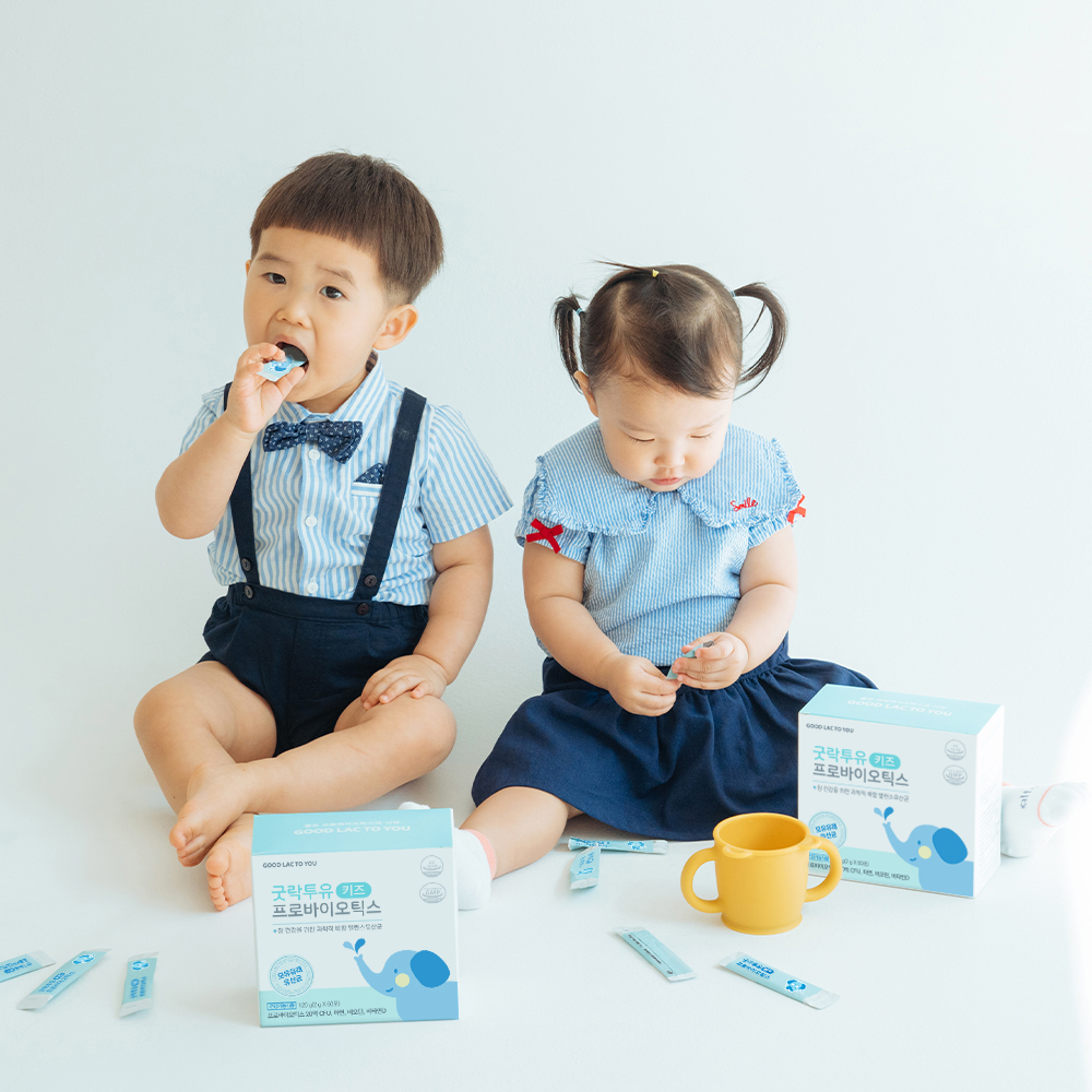 [새해 최대 40% 할인] 굿락투유 키즈 프로바이오틱스&아연&비타민D (6개월분)
