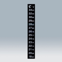 액정온도계 B형(18℃~34℃)