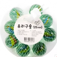 유리 구슬(25mm,약8개)