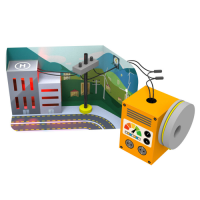 손 발전기로 켜는 친환경 도시