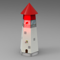 해지면 켜지는 LED 등대