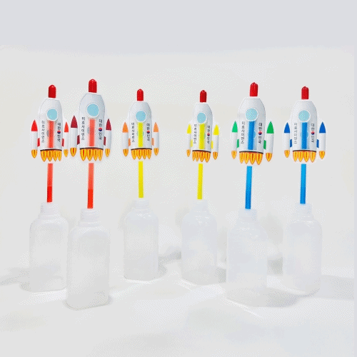 (아이스크림)공기로켓을날려볼까?(물약병빨대로켓만들기)(6인용)