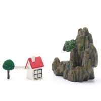 해수면 모형(3종)(나무,집,섬)