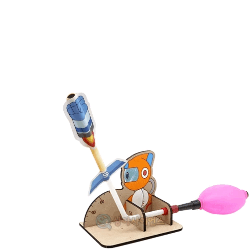 DIY 로봇 펀치 에어로켓(각도기 스탠드형)(1인용 포장)