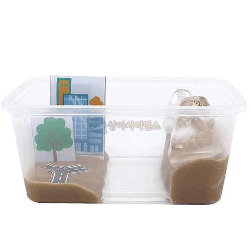 해수면 상승 피해 모형실험(유토)(1인용 포장)