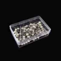 둥근 머리 진주핀(약100개)