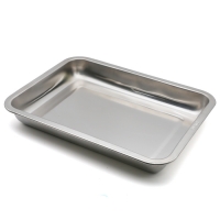 실험용 직사각 스텐 쟁반 355x265x45mm
