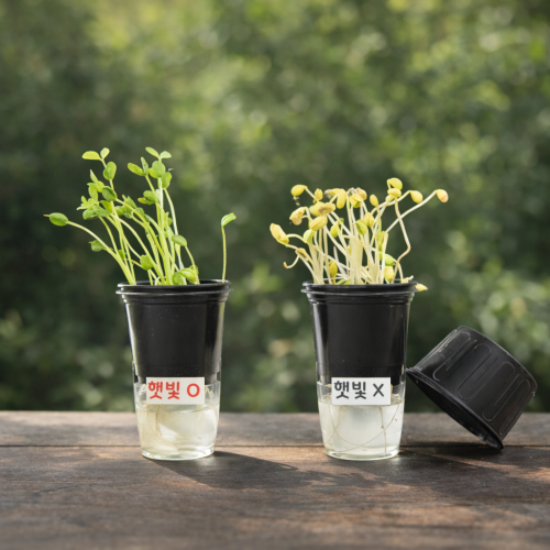 (지학사)햇빛에따른콩나물의길이관찰실험세트(자가급수)