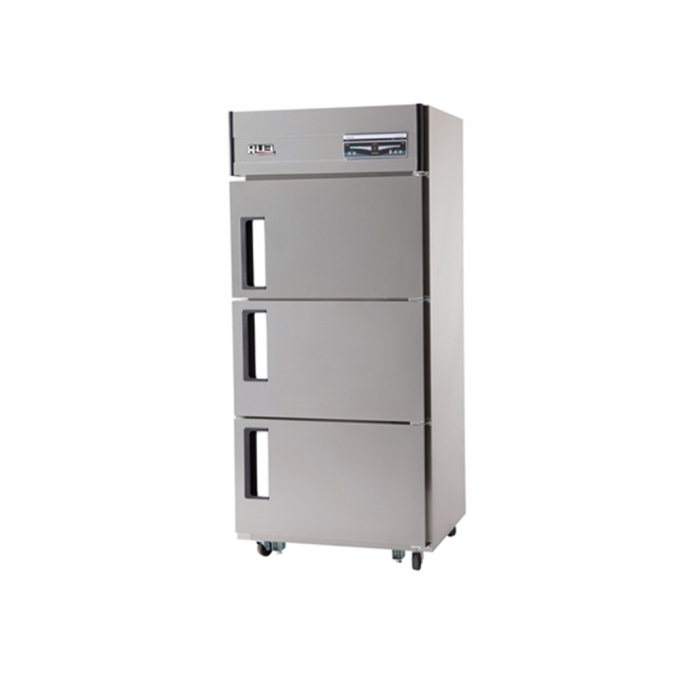 유니크대성 / 직접냉각방식 업소용 3도어 냉동장 내부스텐 30박스 디지털 UDS-30RFDR_3D