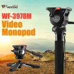 WF-3978M  비디오 캠코더 DSLR 모노포드 유압식 헤드 2IN1 미니포드 Weifeng