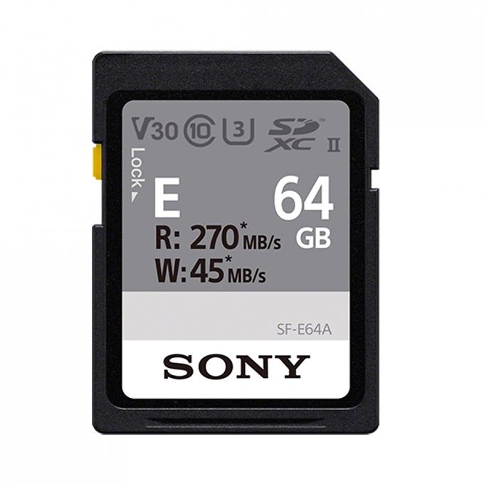 SF-E64A 소니 64GB SD 메모리 UHS-II R270MB/s W45MB/s