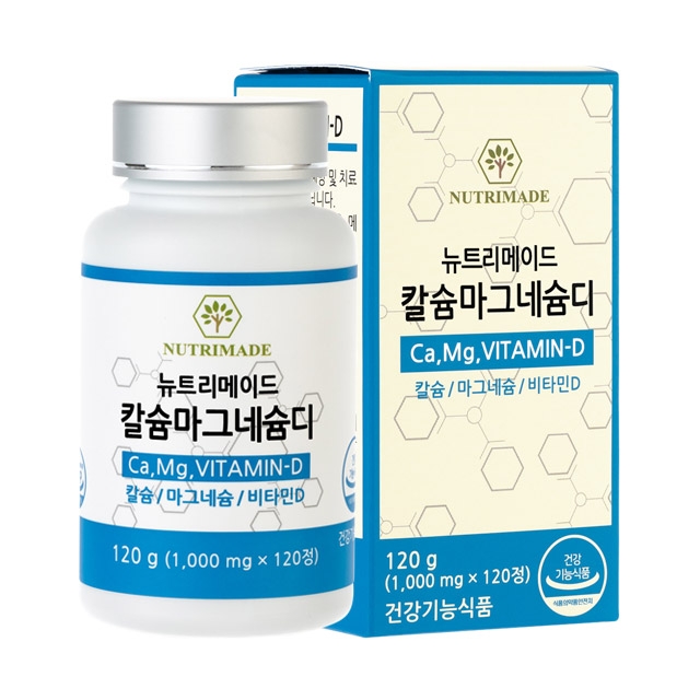 뉴트리메이드 칼슘마그네슘디 1000mg x 120정