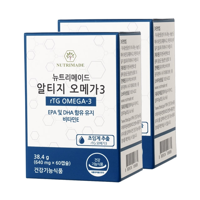 뉴트리메이드 알티지 오메가3 640mg x 60캡슐