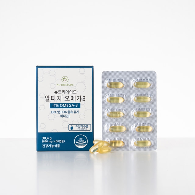 뉴트리메이드 알티지 오메가3 640mg x 60캡슐