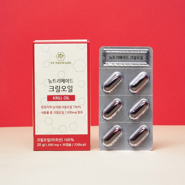 뉴트리메이드 크릴오일 1000mg x 30캡슐