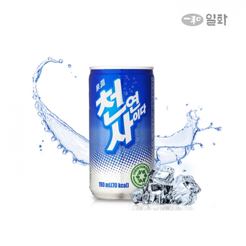 천연사이다 190ml X 30캔 X 2박스(총60캔)