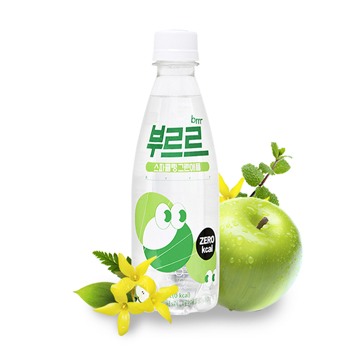 부르르 스파클링 그린애플 350ml X 20pet X 2박스(총40pet)