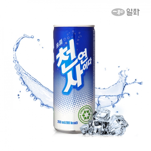 천연사이다 250ml X 30캔 X 2박스(총60캔)