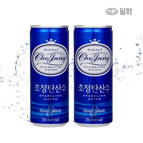 ★타임특가 [1+1] 초정탄산수 플레인 250ml X 30캔 (총60캔)