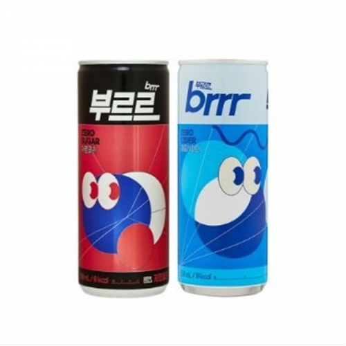 1+1 부르르 제로콜라+제로사이다 250ml 각 30캔(총60캔)