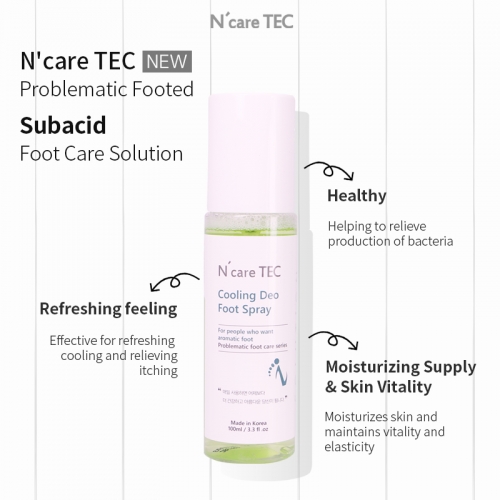 [Foot odor removal shampoo] N\'careTEC Cooling Deo Foot Spray
