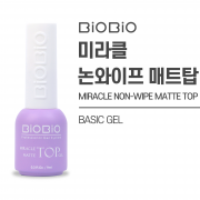 [No Wipe Top Coat]Miracle Nonwipe Matte Top Gel_BiOBio