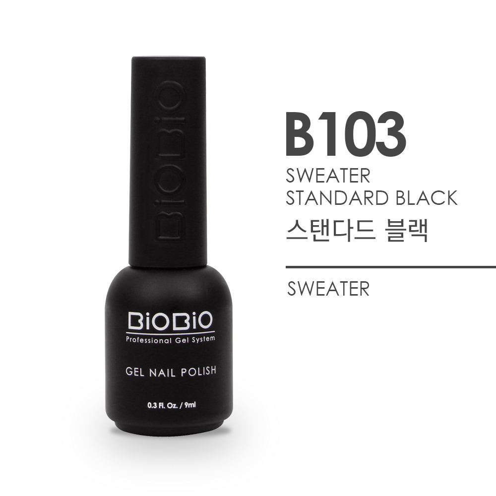 [Nail Art Supplies] Sweater Series - B103 Standard Black_BiOBio
