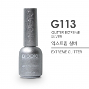 [Professional gel nail polish] Gel Polish Glitter Series - G113 Extreme Silver